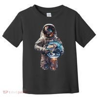 Astronaut Holds Earth In Space Toddler T-Shirt thumb 0