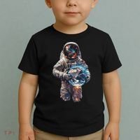 Astronaut Holds Earth In Space Toddler T-Shirt thumb 2
