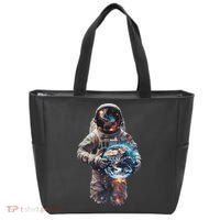 Astronaut Holds Earth In Space Tote Bag thumb 0