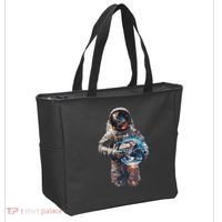 Astronaut Holds Earth In Space Tote Bag thumb 2