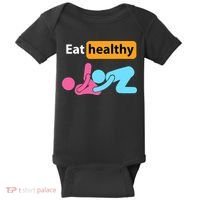 Adult Humor Eating Healthy Valentines Day Baby Bodysuit thumb 0