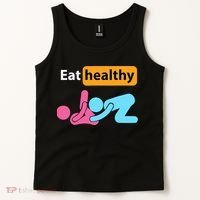 Adult Humor Eating Healthy Valentines Day Tank Top thumb 2