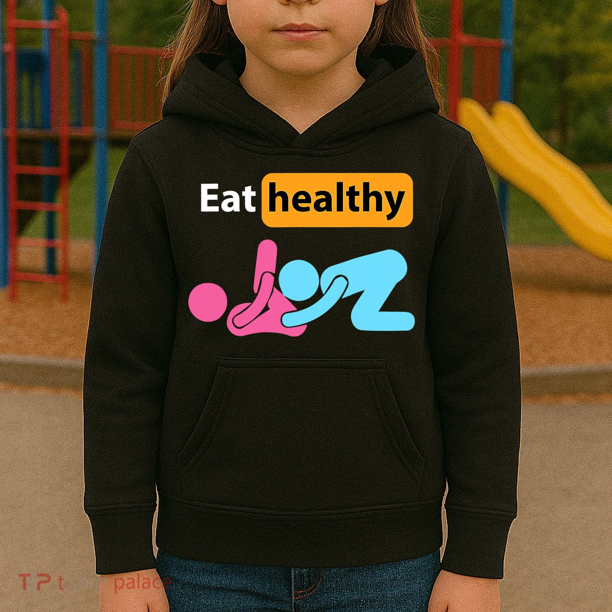 Adult Humor Eating Healthy Valentines Day Kids Hoodie