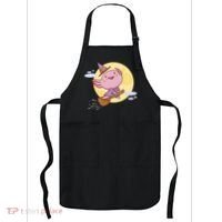 Axolotl Halloween Flying Witch Apron thumb 0