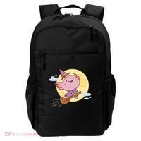 Axolotl Halloween Flying Witch Backpack thumb 0