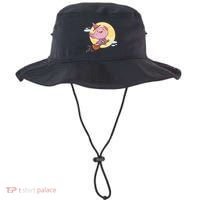 Axolotl Halloween Flying Witch Bucket Hat thumb 0