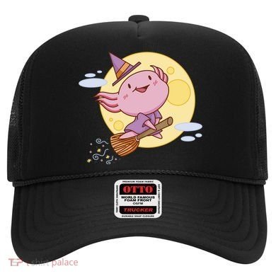 Axolotl Halloween Flying Witch Hat