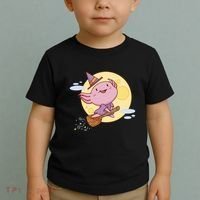 Axolotl Halloween Flying Witch Toddler T-Shirt thumb 2