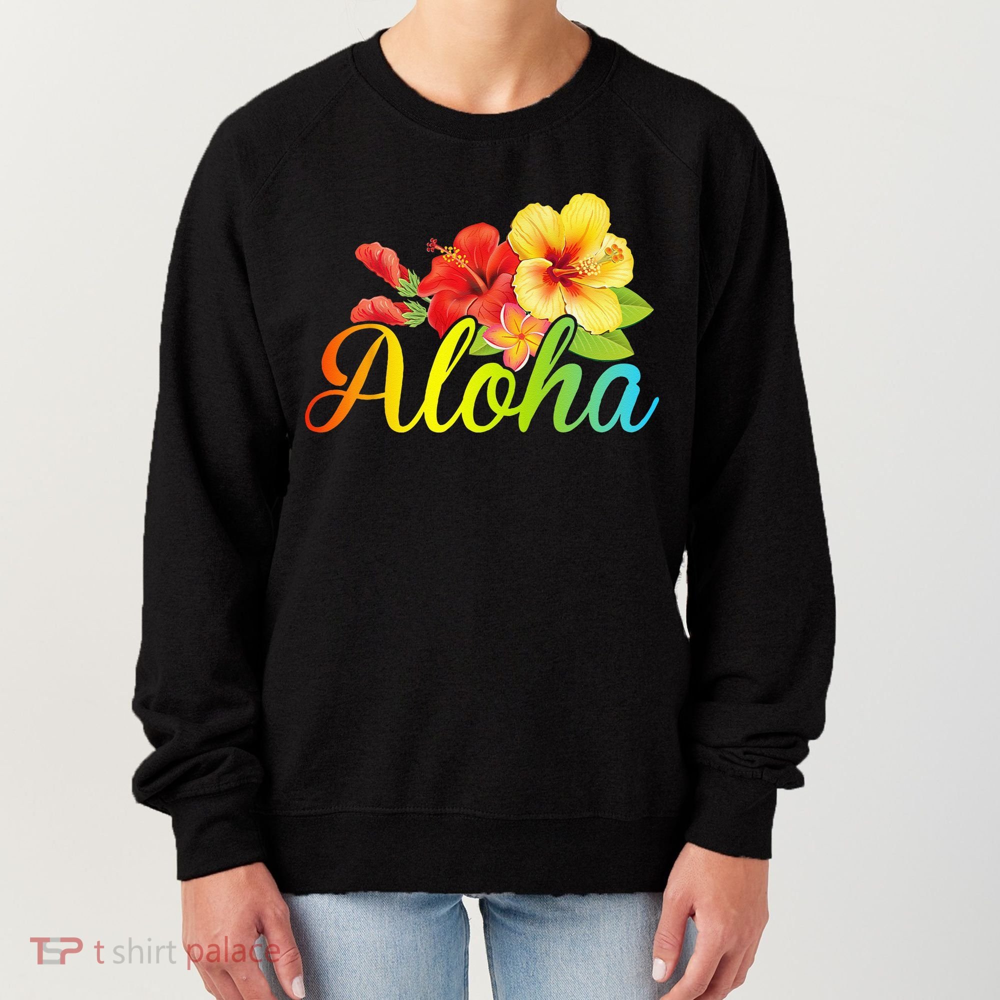 Aloha Hawaiian Flower Hawaii Vacation Women's Sweatshirt