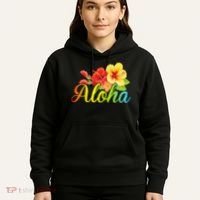 Aloha Hawaiian Flower Hawaii Vacation Hoodie thumb 5