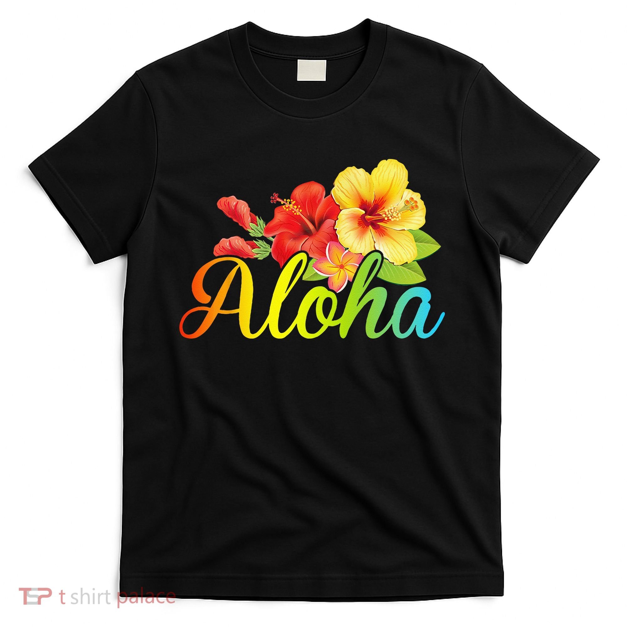 Aloha Hawaiian Flower Hawaii Vacation T-Shirt