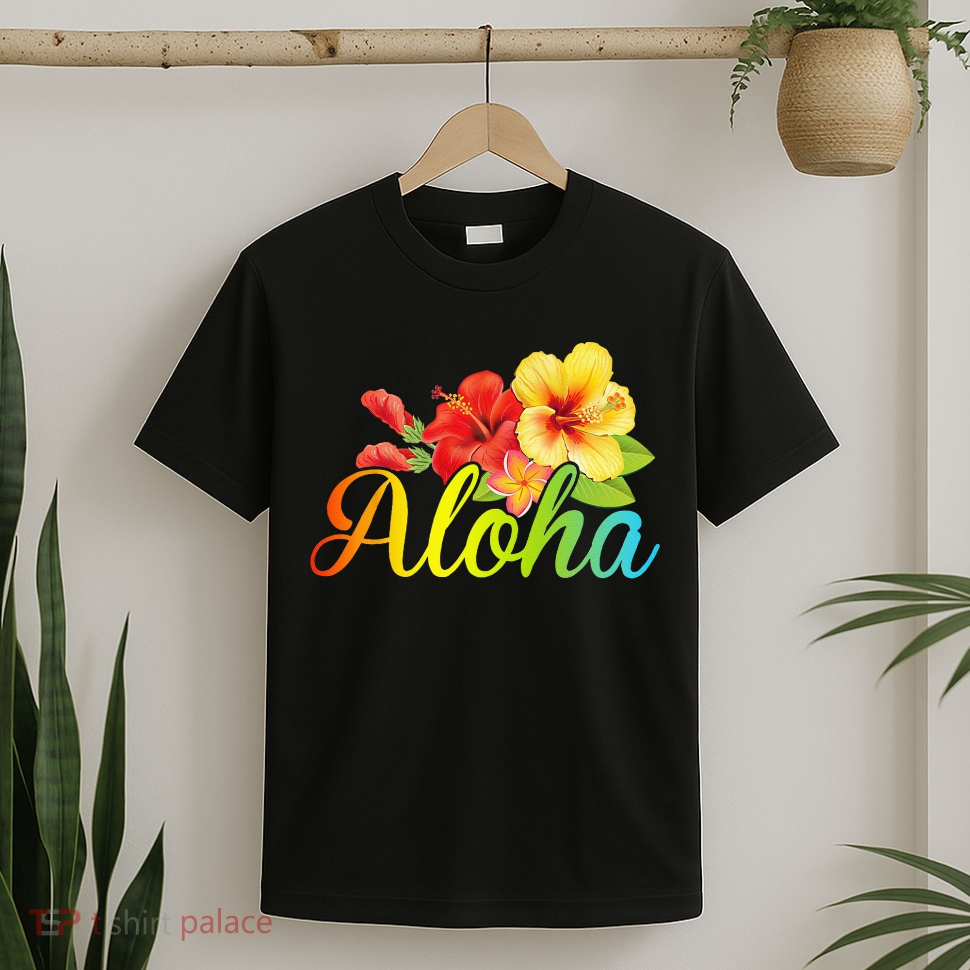 Aloha Hawaiian Flower Hawaii Vacation T-Shirt