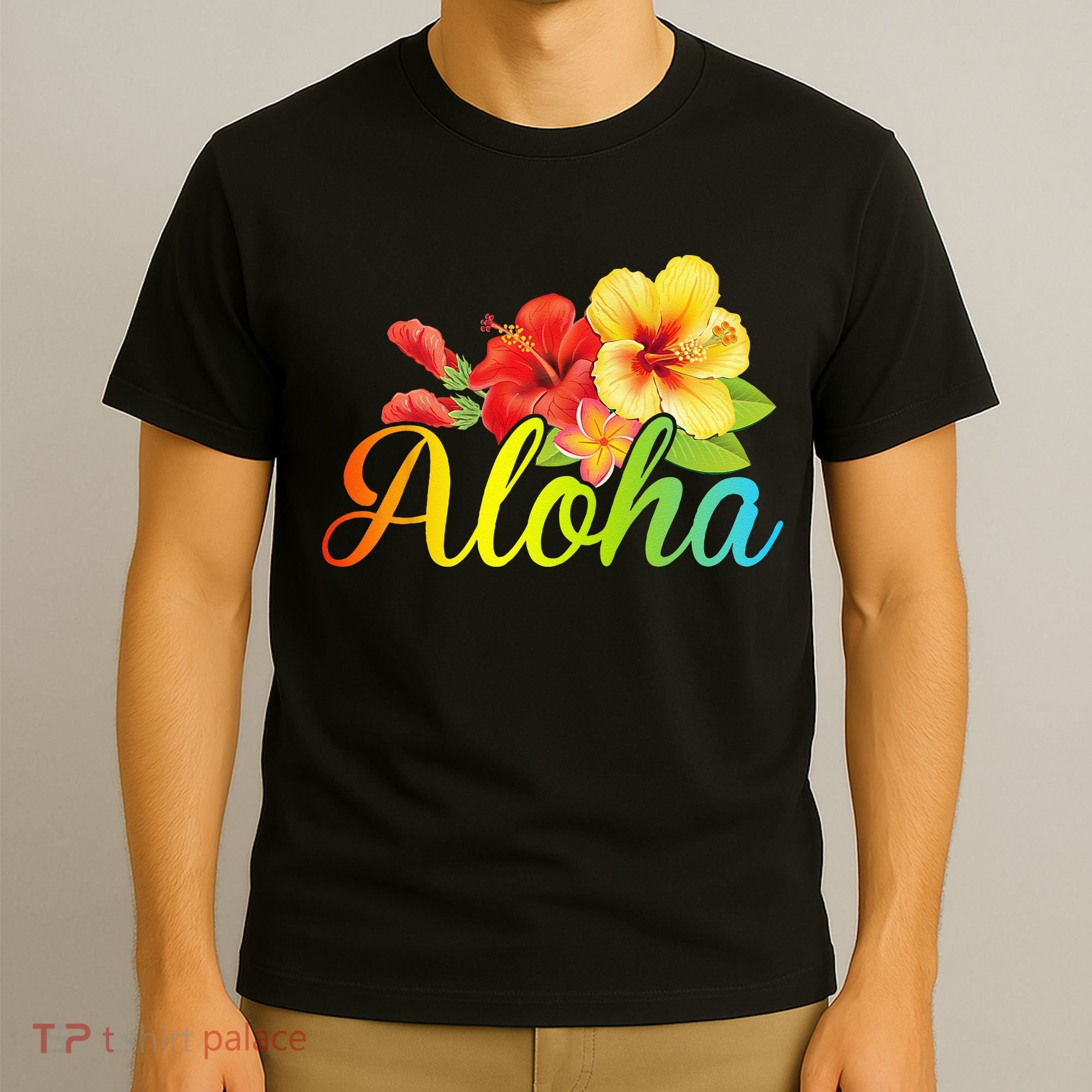 Aloha Hawaiian Flower Hawaii Vacation T-Shirt