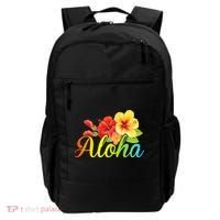 Aloha Hawaiian Flower Hawaii Vacation Backpack thumb 0