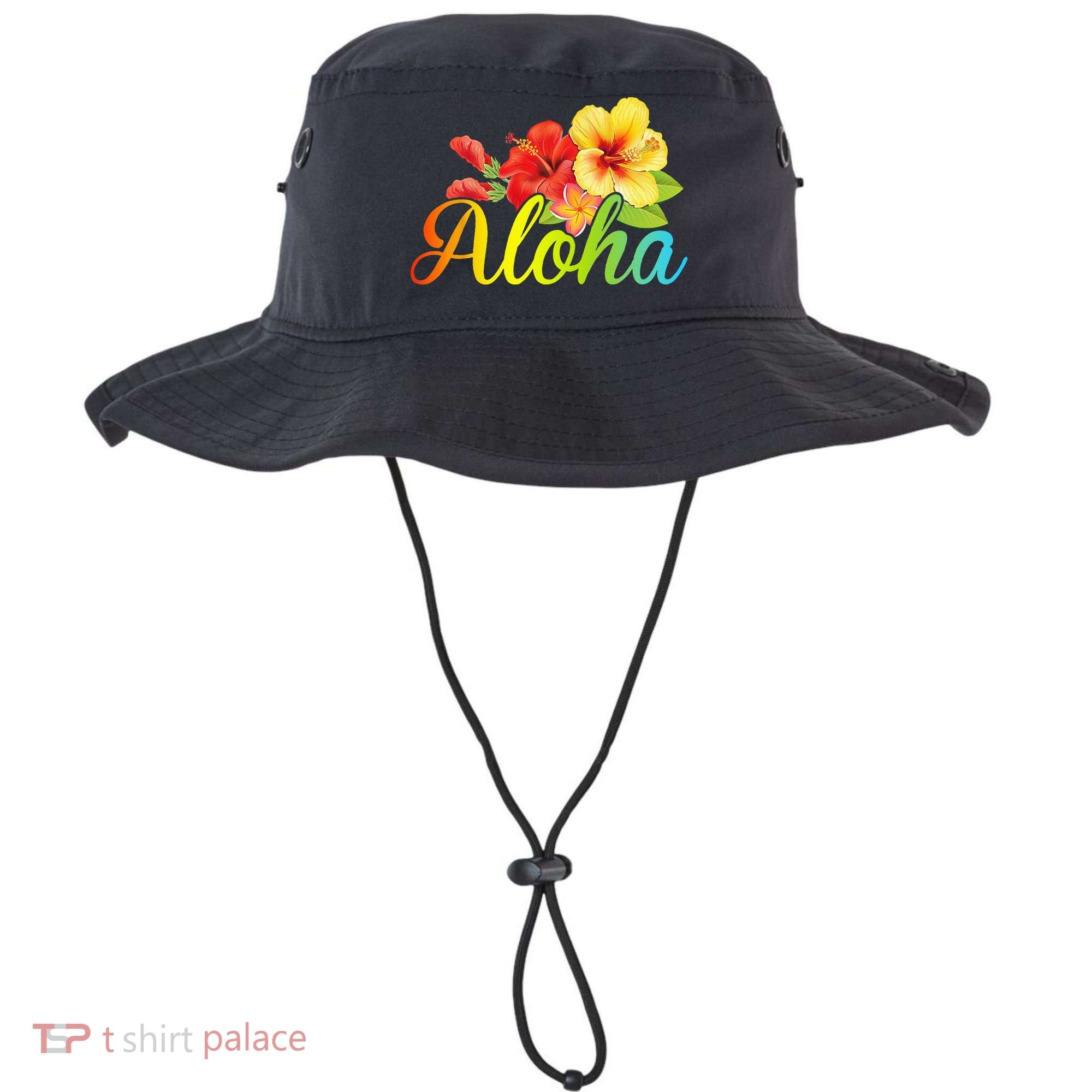 Aloha Hawaiian Flower Hawaii Vacation Bucket Hat