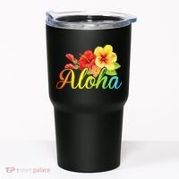Aloha Hawaiian Flower Hawaii Vacation Tumbler thumb 0