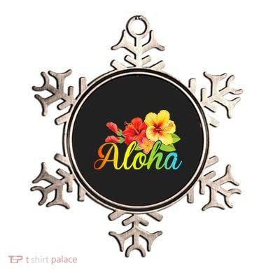 Aloha Hawaiian Flower Hawaii Vacation Ornament