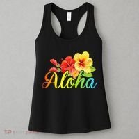 Aloha Hawaiian Flower Hawaii Vacation Women's Tank Top thumb 3