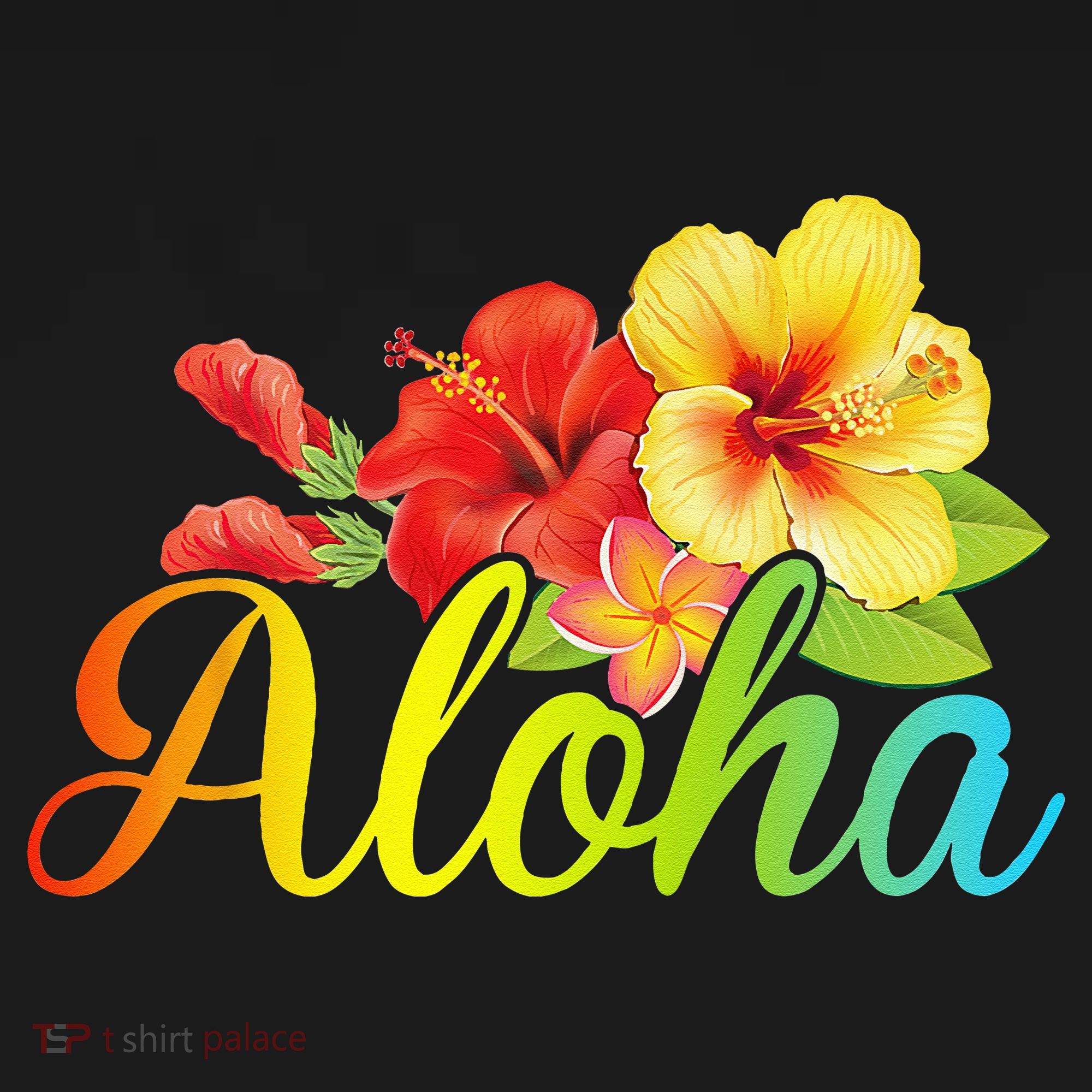 Aloha Hawaiian Flower Hawaii Vacation Women's Tank Top
