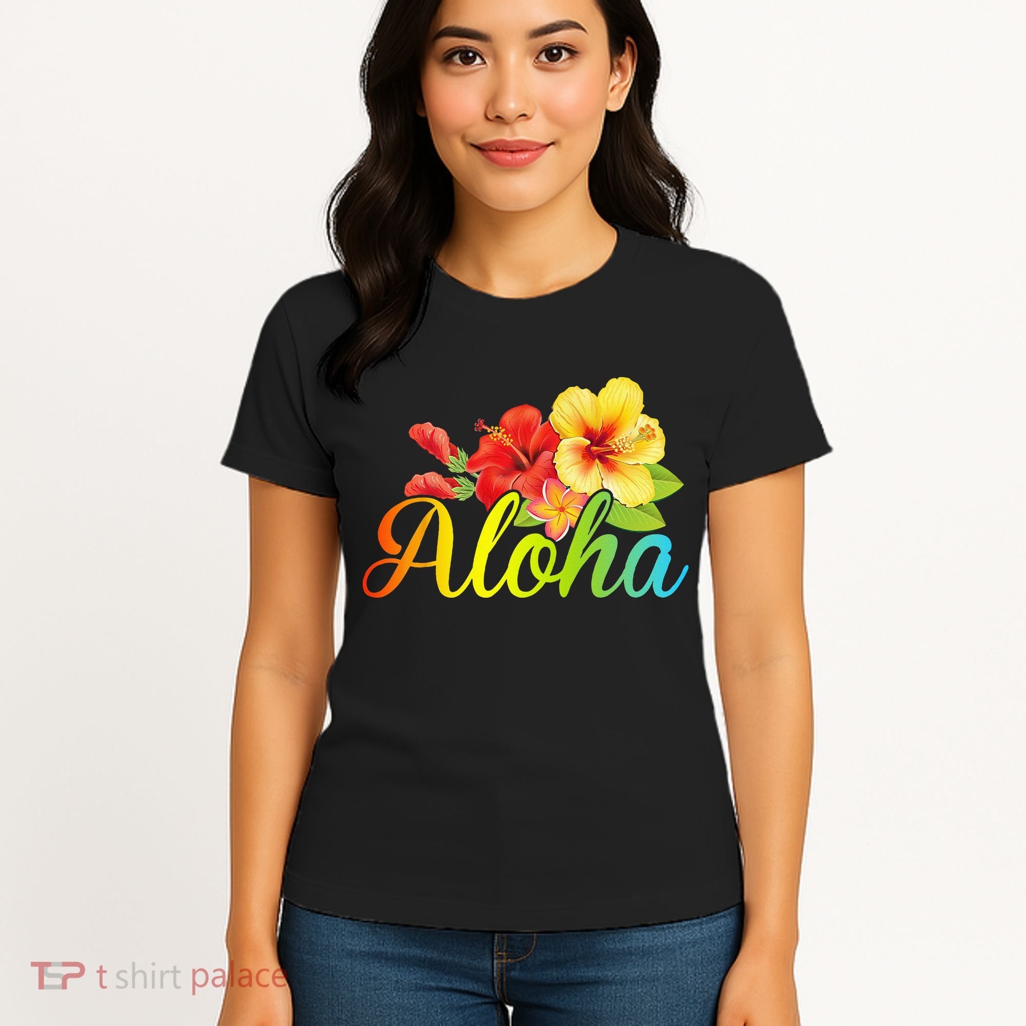 Aloha Hawaiian Flower Hawaii Vacation Women's T-Shirt