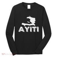 Ayiti Haitian Flag Haiti Roots Long Sleeve Shirt thumb 0