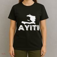 Ayiti Haitian Flag Haiti Roots T-Shirt thumb 4
