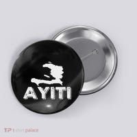 Ayiti Haitian Flag Haiti Roots Button thumb 0