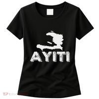 Ayiti Haitian Flag Haiti Roots Women's T-Shirt thumb 0
