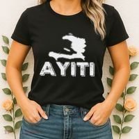 Ayiti Haitian Flag Haiti Roots Women's T-Shirt thumb 2