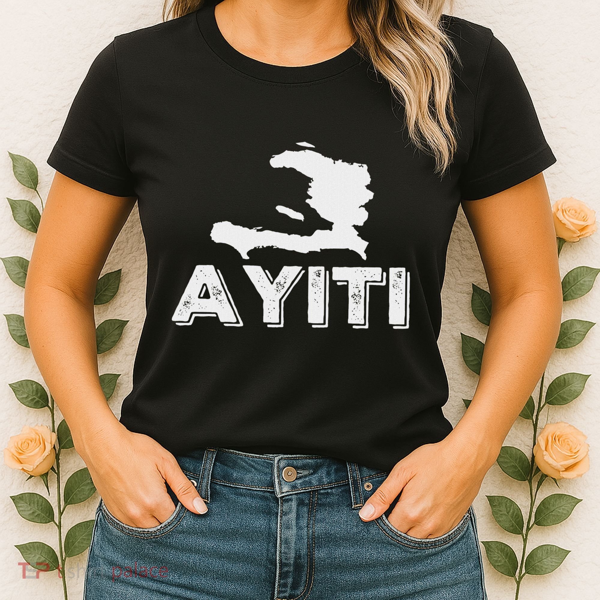 Ayiti Haitian Flag Haiti Roots Women's T-Shirt