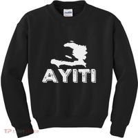 Ayiti Haitian Flag Haiti Roots Kids Sweatshirt thumb 0