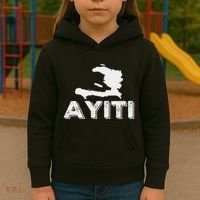 Ayiti Haitian Flag Haiti Roots Kids Hoodie thumb 3