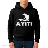 Ayiti Haitian Flag Haiti Roots Kids Hoodie thumb 4