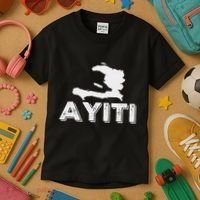 Ayiti Haitian Flag Haiti Roots Kids T-Shirt thumb 3