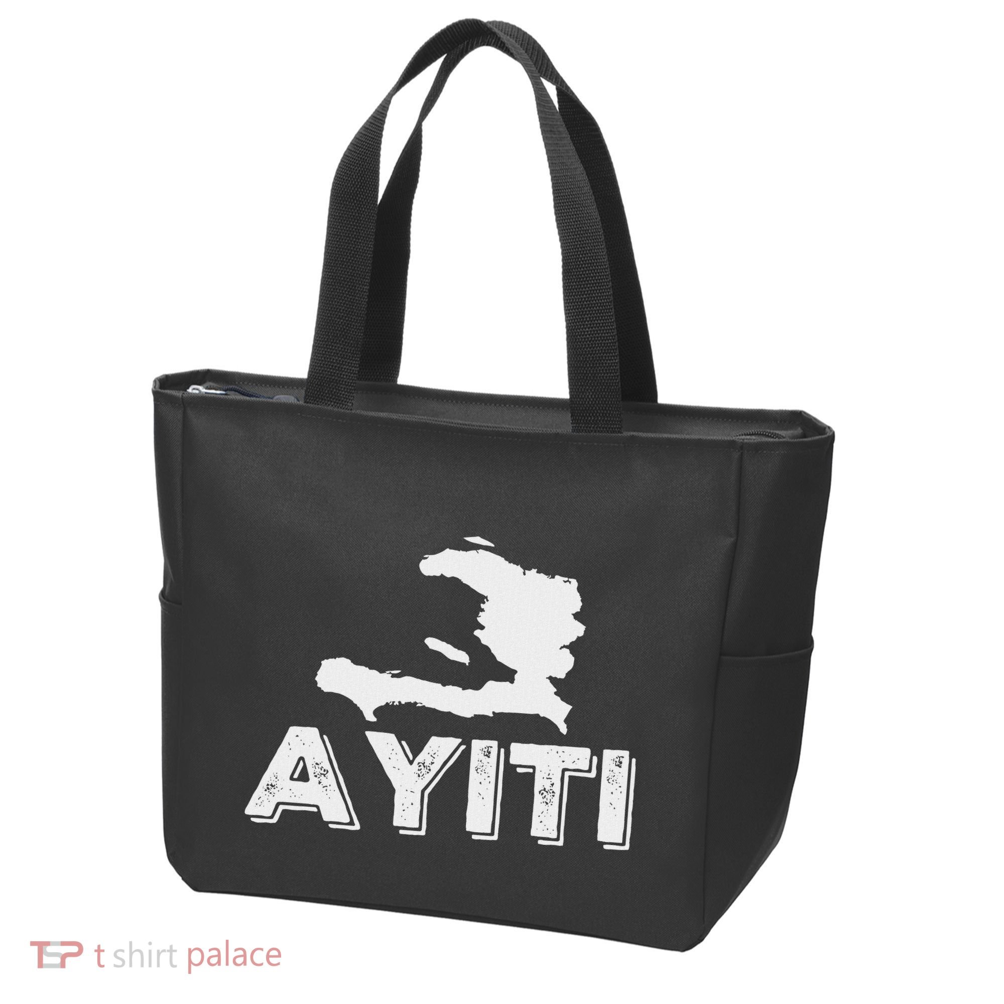 Ayiti Haitian Flag Haiti Roots Tote Bag