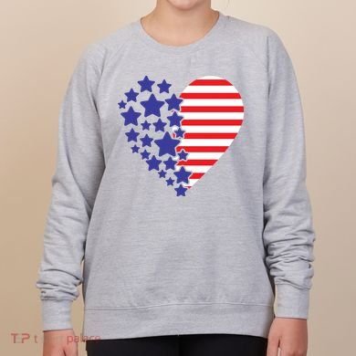 American Heart Flag Women's Sweatshirt