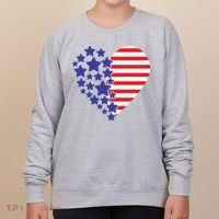 American Heart Flag Women's Sweatshirt thumb 0