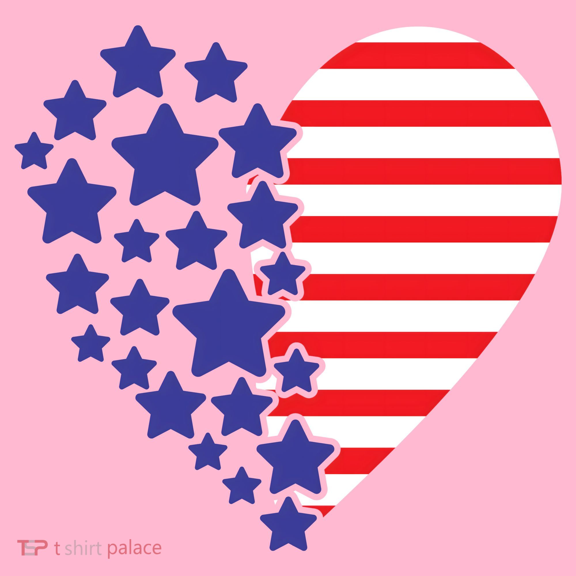 American Heart Flag Coaster