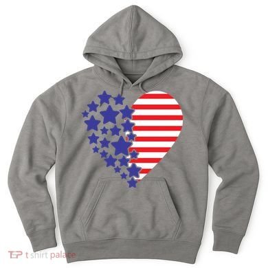 American Heart Flag Hoodie