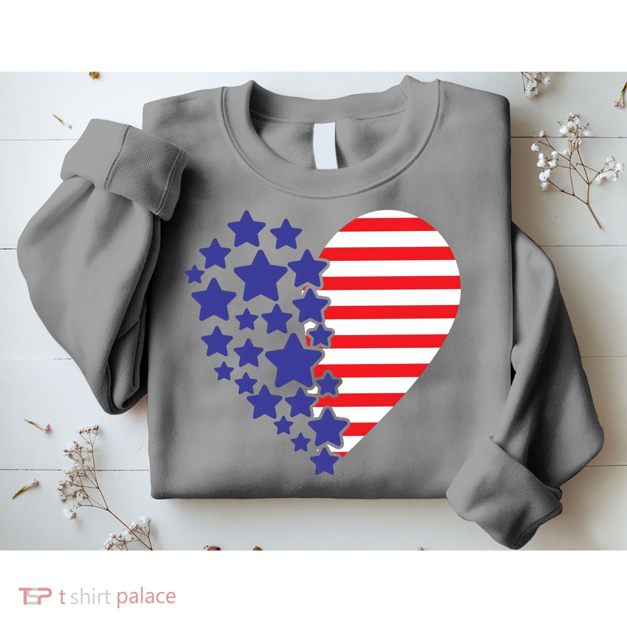 American Heart Flag Sweatshirt