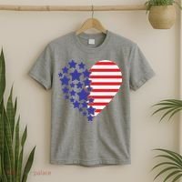 American Heart Flag T-Shirt thumb 2