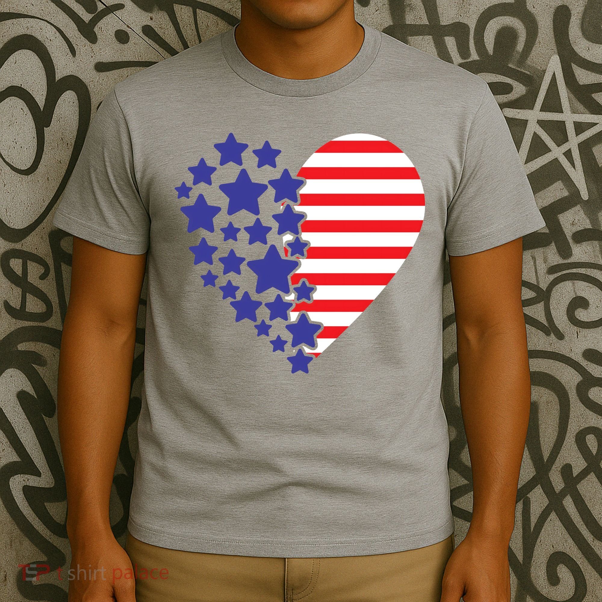 American Heart Flag T-Shirt