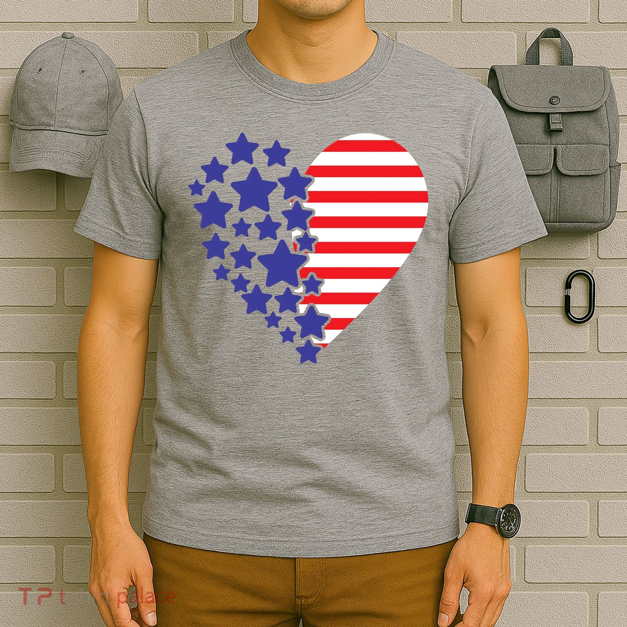 American Heart Flag T-Shirt