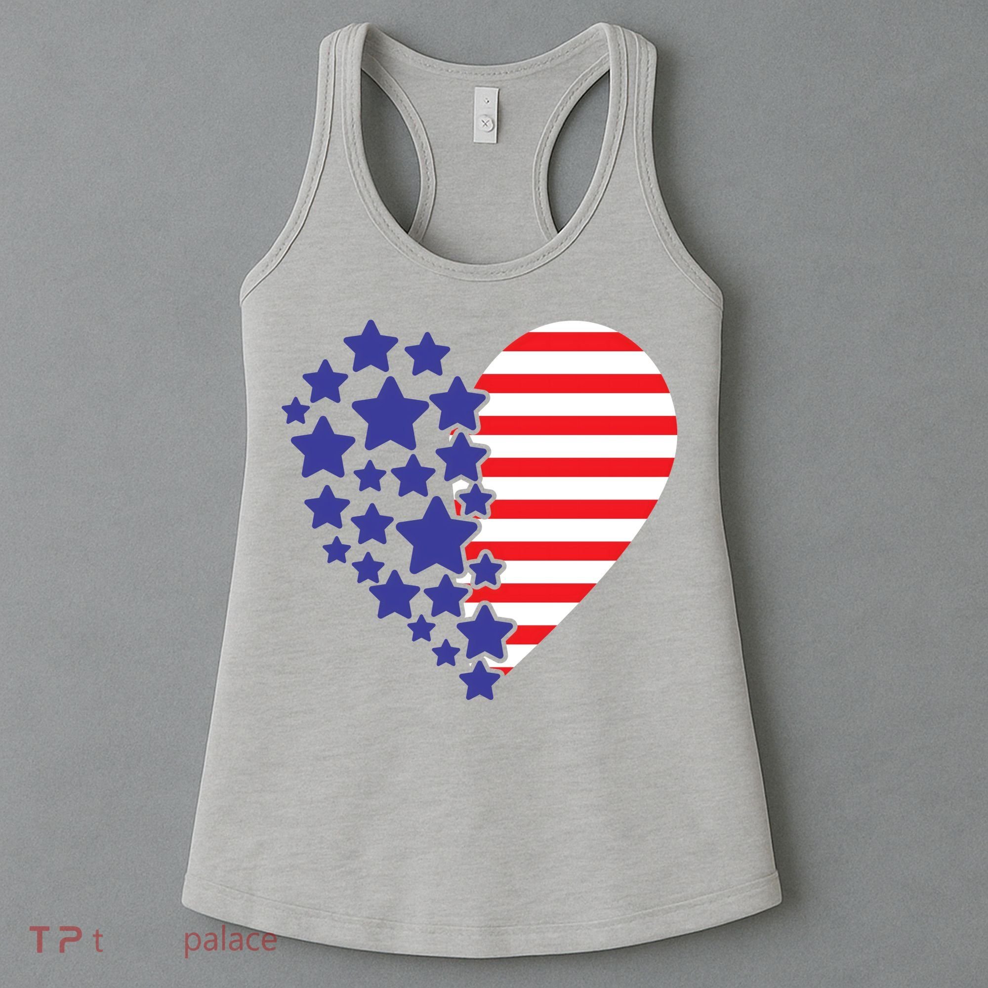 American Heart Flag Women's Tank Top