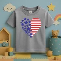 American Heart Flag Toddler T-Shirt thumb 3