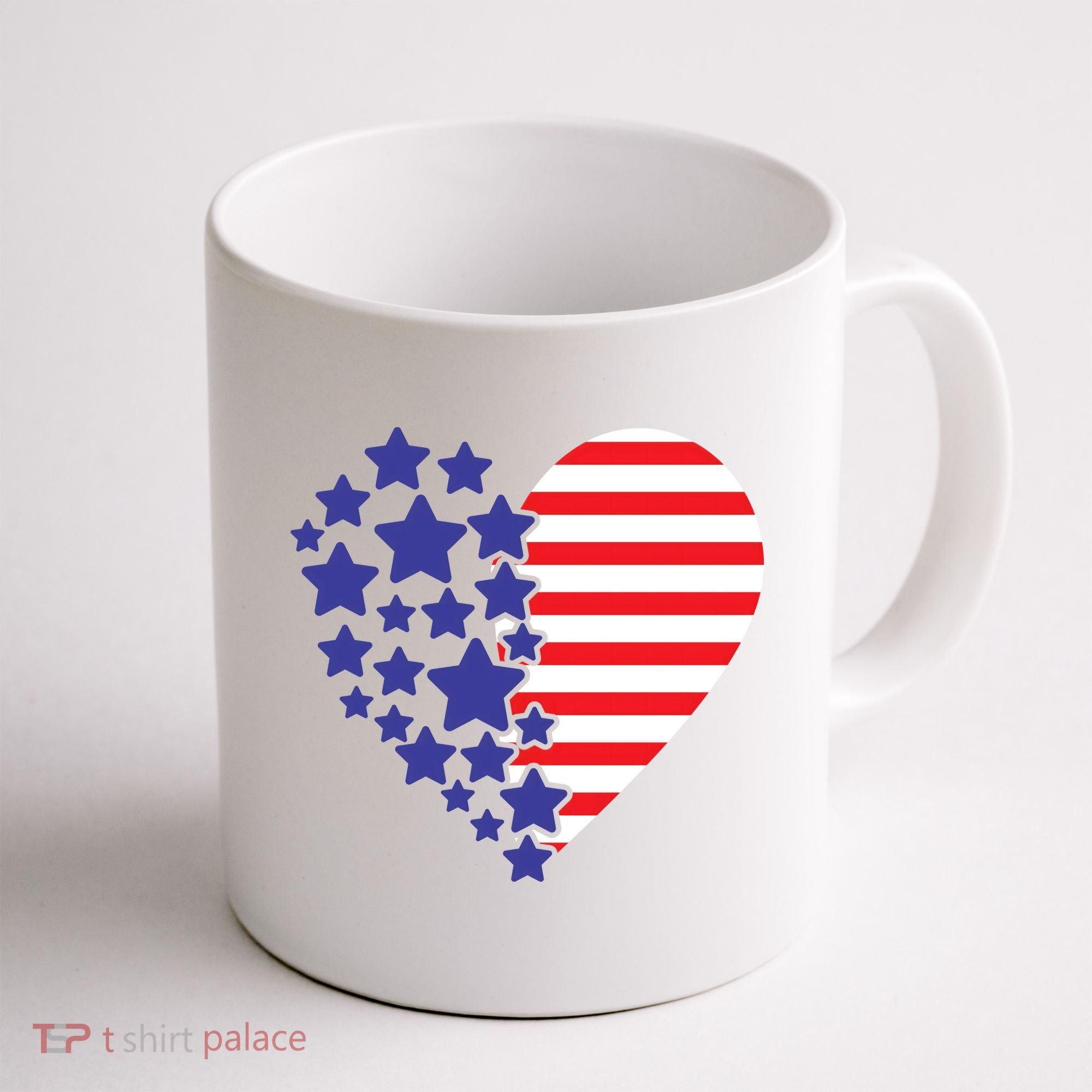 American Heart Flag Coffee Mug