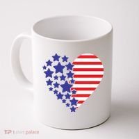 American Heart Flag Coffee Mug thumb 0