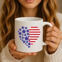 American Heart Flag Coffee Mug thumb 3