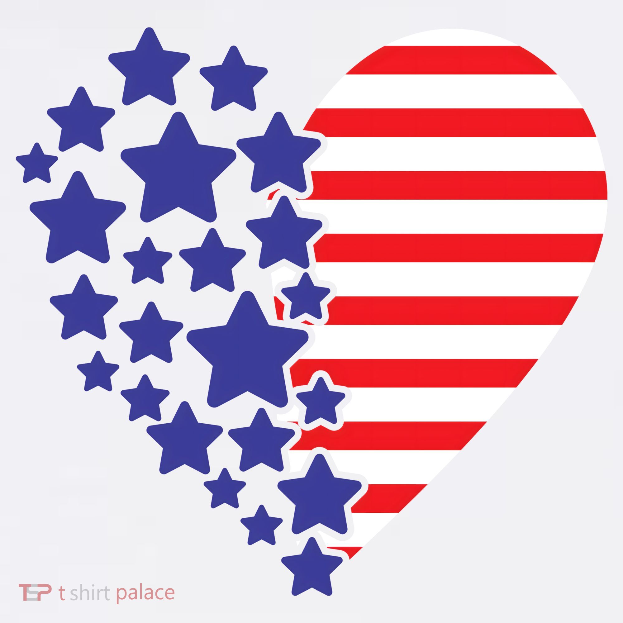 American Heart Flag Mousepad
