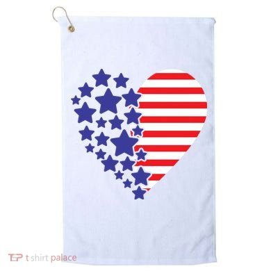 American Heart Flag Golf Towel